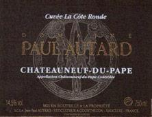 Etikette des Weins Châteauneuf-du-Pape Domaine Paul Autard La Côte Ronde Jean-Paul Autard 2004