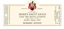 Wine label Morey Saint-Denis Clos des Monts Luisants Ponsot (Domaine) 2000