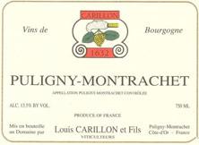 Wine label Puligny-Montrachet Louis Carillon & Fils 2002