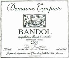 Etikette des Weins Bandol Domaine Tempier La Tourtine Famille Peyraud 1992
