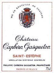 Etiquette du vin Château Capbern Gasqueton 1980