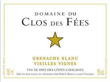 Etiquette du vin IGP Côtes Catalanes Clos des Fées Vieilles vignes Hervé Bizeul 2018