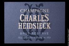 Etiquette du vin Réserve Charlie Charles Heidsieck 1990