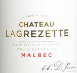 Etiquette du vin Cahors Château Lagrezette Alain Dominique Perrin 2007