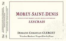 Etichetta Morey Saint-Denis Les Crais Christian Clerget 2011