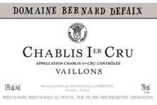 Wine label Chablis 1er Cru Vaillons Bernard Defaix 2005