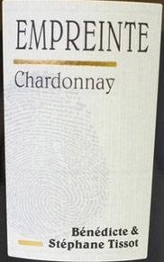 Etikette des Weins Arbois Chardonnay Empreinte Bénédicte et Stéphane Tissot 2011
