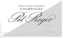 Wine label Pure Extra-Brut Pol Roger ----