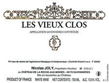 Etiquette du vin Savennières Les Vieux Clos Nicolas Joly 2011