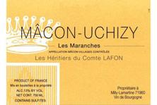 Etichetta Mâcon Uchizy Les Maranches Héritiers du Comte Lafon (Domaine des) 2012