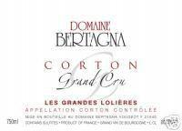 Etikette des Weins Corton Grand Cru Les Grandes Lolières Bertagna 2011
