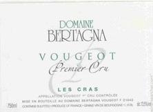Wine label Vougeot 1er Cru Les Cras Bertagna 2014