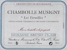 Etikette des Weins Chambolle-Musigny Les Veroilles Bruno Clair (Domaine) 2019