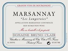 Etichetta Marsannay Les Longeroies Bruno Clair (Domaine) 2013