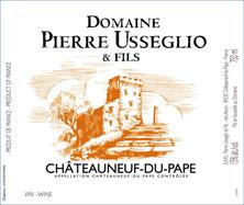 Etichetta Châteauneuf-du-Pape Pierre Usseglio (Domaine) Jean-Pierre & Thierry Usseglio 2012