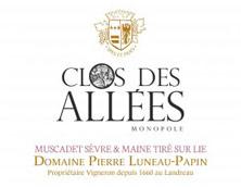 Wine label Muscadet-Sèvre-et-Maine sur lie Clos des Allées Luneau-Papin 2013