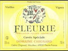 Etichetta Fleurie Cuvée Spéciale Vieilles Vignes Chignard (Domaine) 2000