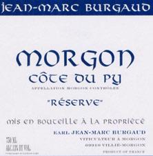 Etiquette du vin Morgon Côte du Py Réserve Jean-Marc Burgaud (Domaine) 2005