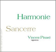 Etikette des Weins Sancerre Harmonie Vincent Pinard 2019