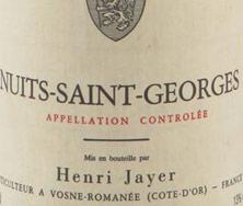Etikette des Weins Nuits-Saint-Georges Henri Jayer 1989