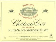 Etiquette du vin Nuits-Saint-Georges 1er Cru Château Gris - Albert Bichot 2015