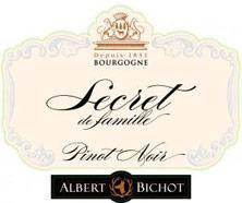 Etiquette du vin Bourgogne Pinot noir  Albert Bichot 1996