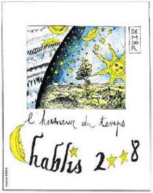 Etiquette du vin Chablis L'Humeur du Temps Alice et Olivier De Moor 2018