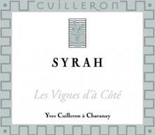 Etiquette du vin IGP Collines Rhodaniennes Syrah les Vignes d'à côté Yves Cuilleron (Domaine) 2013