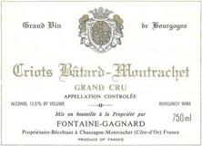 Etiquette du vin Criots-Bâtard-Montrachet Grand Cru Fontaine-Gagnard (Domaine) 2013