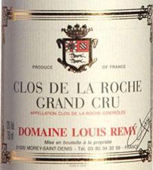 Etikette des Weins Clos de la Roche Grand Cru Louis Remy - Chantal Remy (Domaine) 2007