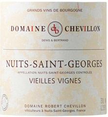 Etichetta Nuits-Saint-Georges Vieilles vignes Robert Chevillon 2012