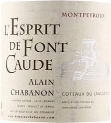 Etichetta Coteaux du Languedoc - Montpeyroux Alain Chabanon (Domaine) L'Esprit de Font Caude 1997