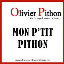 Etikette des Weins IGP Côtes Catalanes Olivier Pithon Mon P'tit Pithon 2020