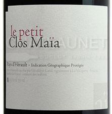 Etiquette du vin IGP Pays d'Hérault Clos Maia Le Petit Clos 2010