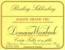 Wine label Alsace Riesling Vendanges Tardives Grand Cru Schlossberg Weinbach (Domaine) 2005