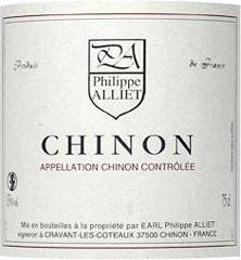 Etikette des Weins Chinon Philippe Alliet 2013