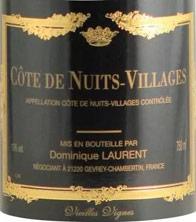 Etikette des Weins Côte de Nuits-Villages Vieilles vignes Dominique Laurent 2017