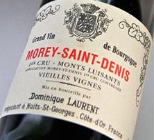 Etikette des Weins Morey Saint-Denis 1er Cru Les Monts Luisants Dominique Laurent 1992