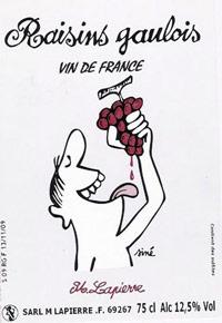 Etiquette du vin Vin de France Raisins Gaulois Marcel Lapierre (Domaine) 2015