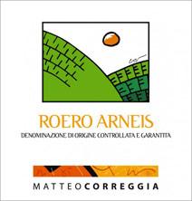 Wine label Roero DOCG Arneis Matteo Correggia 2013