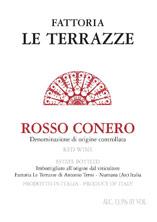 Etiquette du vin Rosso Conero DOC Le Terrazze 2011