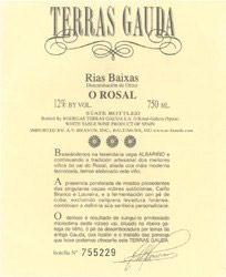 Etikette des Weins Rias Baixas Albarino Terras Gauda 2014