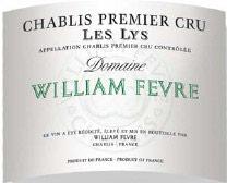 Etikette des Weins Chablis 1er Cru Les Lys William Fèvre 2005