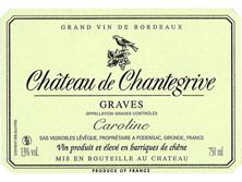 Etiquette du vin Château de Chantegrive Cuvée Caroline 2020