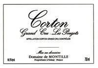 Etiquette du vin Corton Grand Cru Pougets De Montille (Domaine) 2006