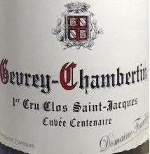 Etichetta Gevrey-Chambertin 1er Cru Clos Saint-Jacques Cuvée Centenaire Fourrier (Domaine) 2010