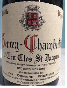 Etichetta Gevrey-Chambertin 1er Cru Clos Saint-Jacques Vieille Vigne Fourrier (Domaine) 1989