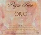 Etiquette du vin Coteaux du Languedoc Peyre Rose  Oro Marlène Soria 2005