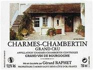 Etiquette du vin Charmes-Chambertin Grand Cru Domaine Jean Raphet 1983