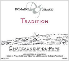 Etikette des Weins Châteauneuf-du-Pape Tradition Giraud (Domaine) 2016